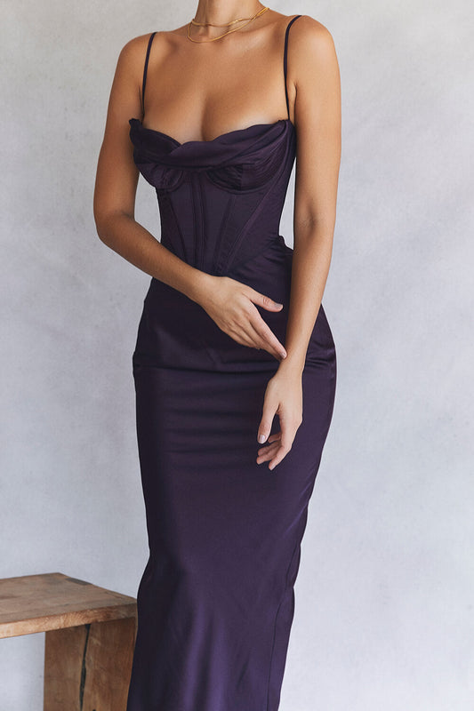 Violet corset maxi dress